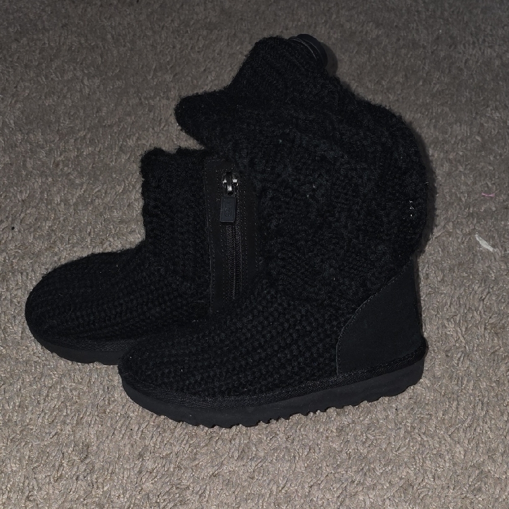 Black Knit Ugg Boots Toddler